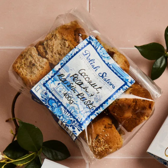 Delish Sisters Coconut, Pecan & Raisin Rusks, 400g