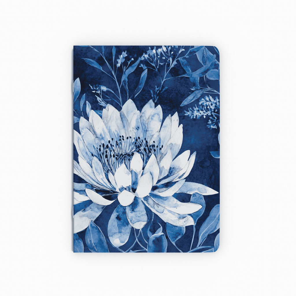 A5 Notebook - Indigo Protea