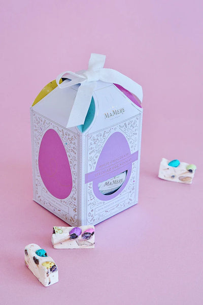 Mamere White Chocolate, Speckled Egg Nougat Giftbox