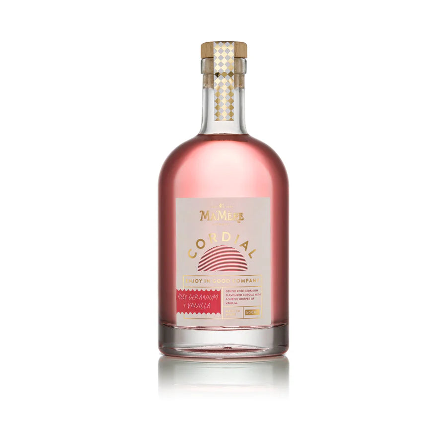 MaMere Rose Geranium & Vanilla Cordial 500ml
