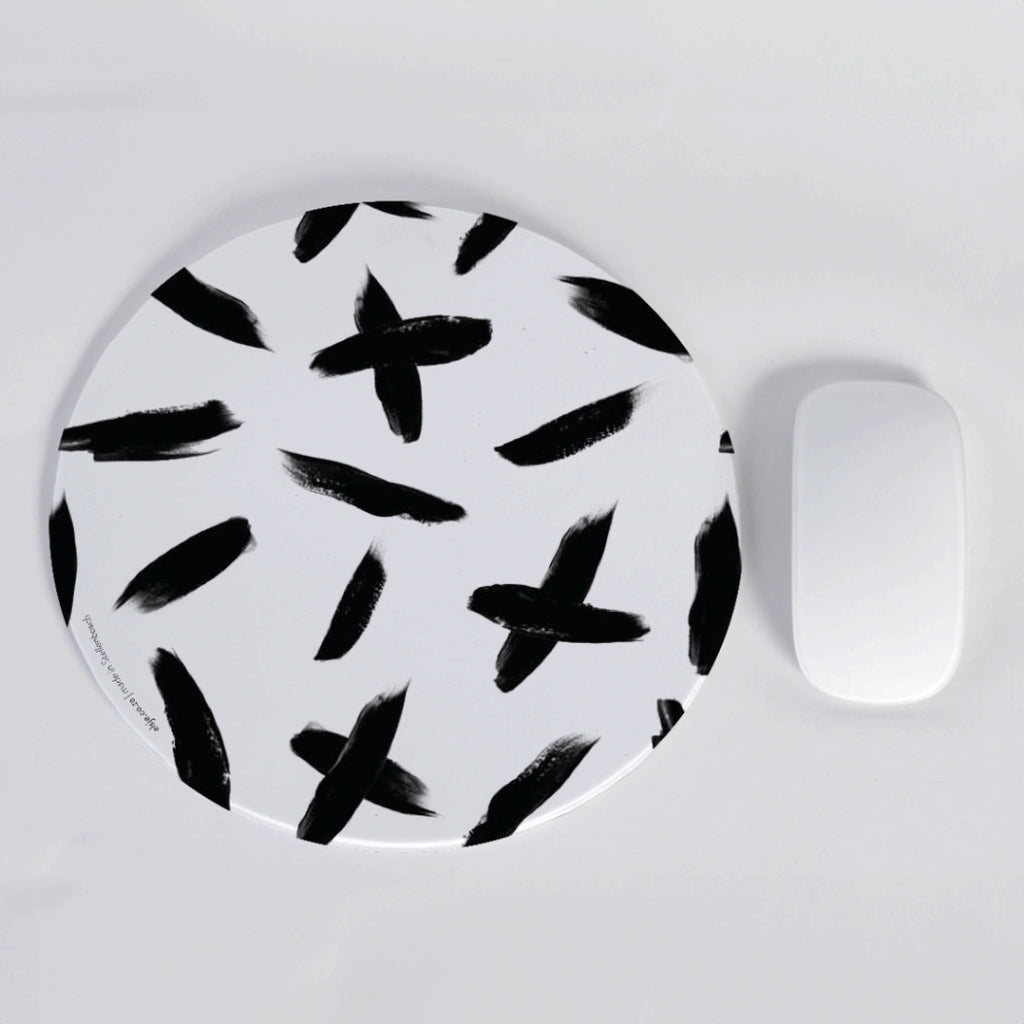 Criss Cross Round Mousepad