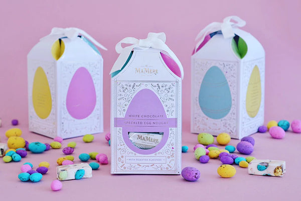 Mamere White Chocolate, Speckled Egg Nougat Giftbox