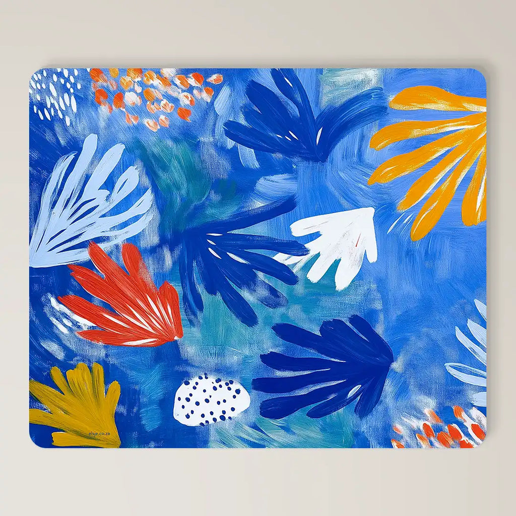 Colourful Blues Rectangular Mousepad
