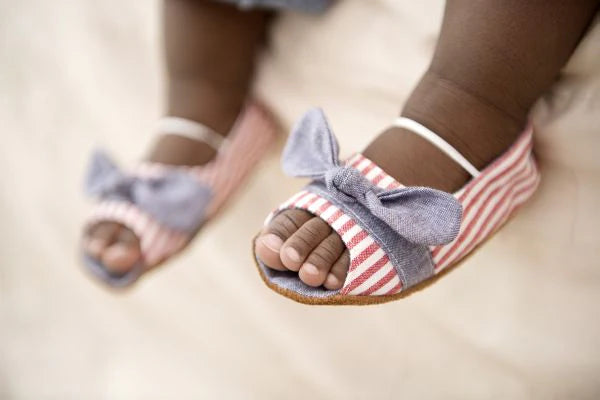 Myang Peeptoe / Girls - Nautical Stripe