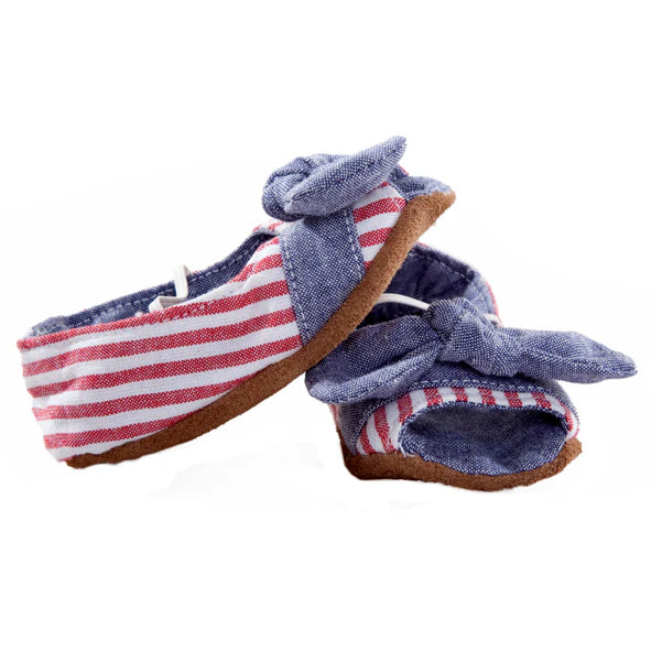 Myang Peeptoe / Girls - Nautical Stripe
