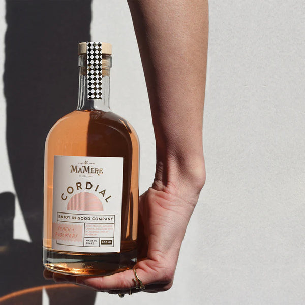 MaMere Peach & Rosemary Cordial 500ml