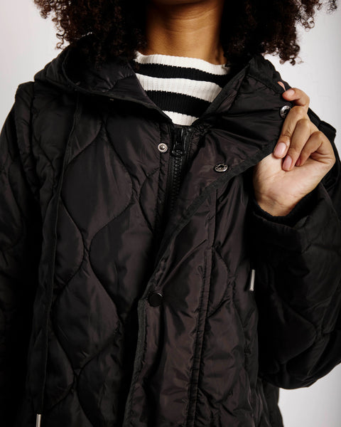 Quilted Puffer in Black