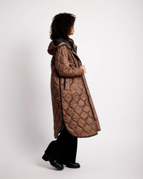 Quilted Puffer in Animal