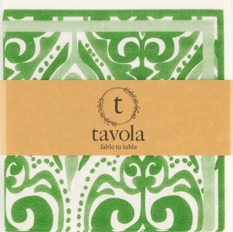 Tavola Biodegradable napkins - Abstract in Green
