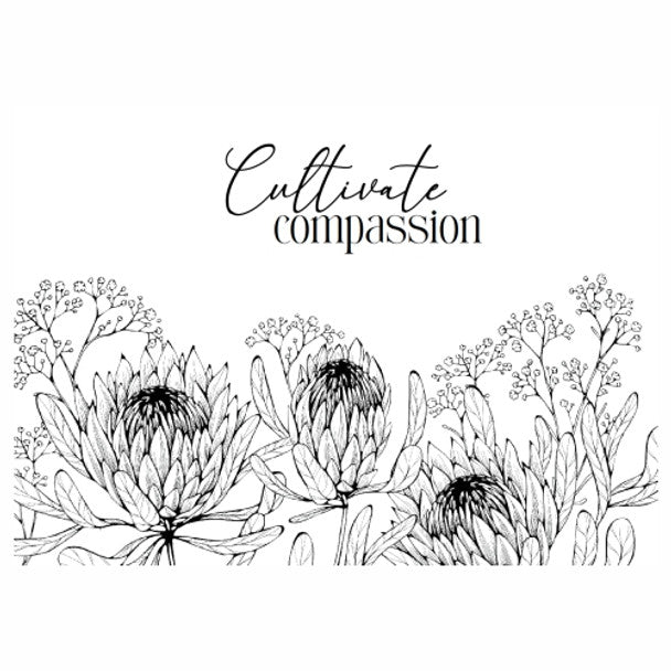 Paper Placemats - Cultivate Compassion, Proteas