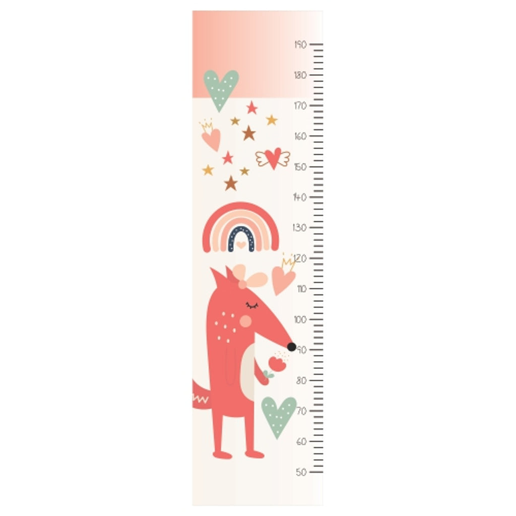 PVC Height Chart - Cute Fox