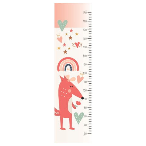 PVC Height Chart -  Cute Fox