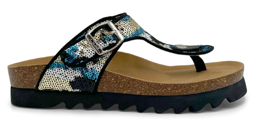 SALE Julz Jason Multi Blue Sequins