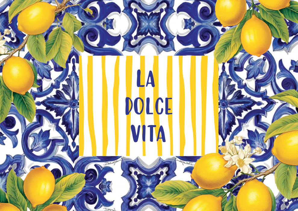 Paper Placemats - Blue La Dolce Vita