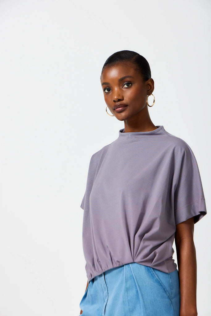 Zuri Short Sleeve Tee - Pressed Lilac