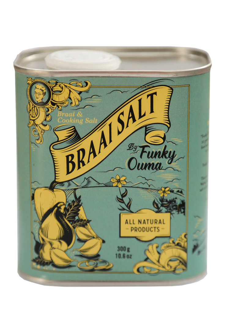 Funky Ouma Tin - Braai Salt 250ml