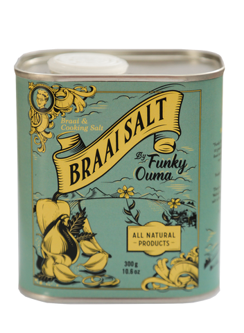 Funky Ouma Tin - Braai Salt 250ml
