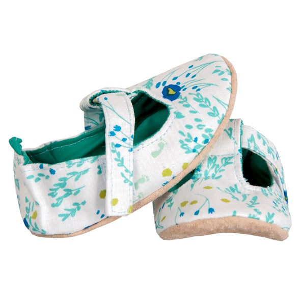 Myang T-Bar / Girl - Green and Blue Floral