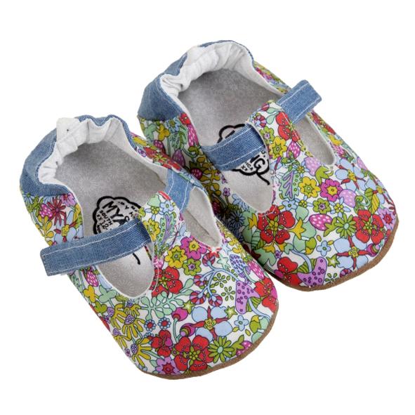 Myang T-Bar / Girl - Bright Floral and Denim