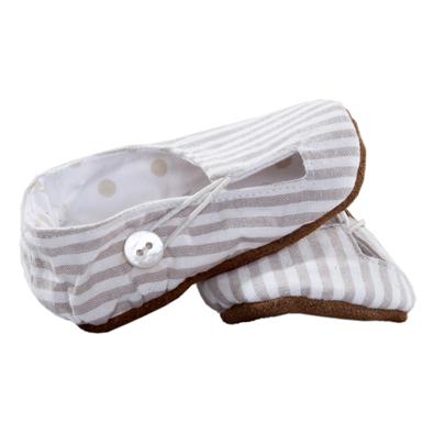Myang Keyhole / Unisex - Beige & White Stripe
