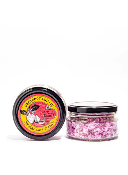 Funky Ouma Garnish Flakes - Beetroot & Purple Fig Salt