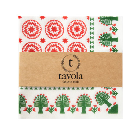 Tavola Biodegradable napkins - Christmas