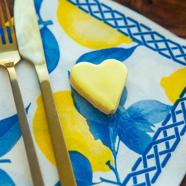 Tavola Biodegradable napkins - Blue Lemon