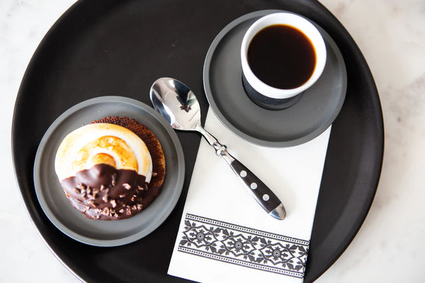 Tavola Biodegradable Slim napkins - Black Tile