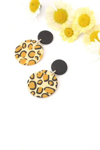 Leopard Clay Earrings 50