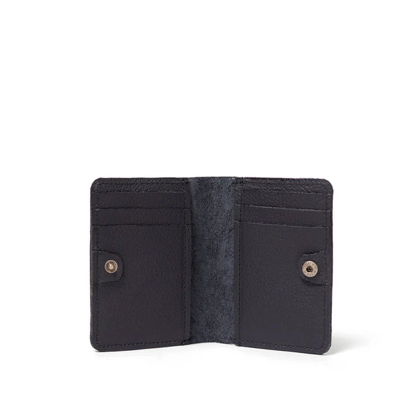 Ozzie leather card wallet - Black