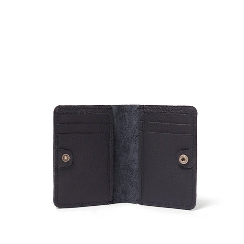 Ozzie leather card wallet - Black