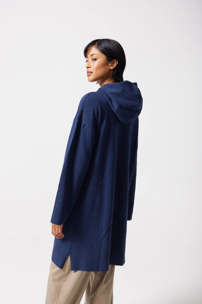 Jolie Cardi Coat in Navy Melange