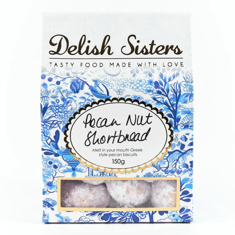 Delish Sisters Pecan Nut Shortbread, 150g