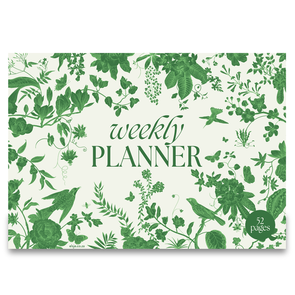 Green Garden A4 Weekly Planner 52 pages