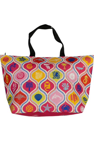 Beach Bags (Insulated) / Africa Deep (Hot Pink)