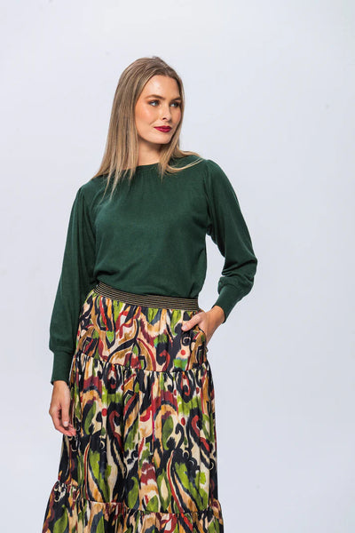 SALE Marbella Tiered Skirt - Abstract (IN 32 & 40)