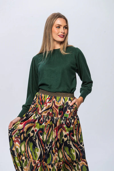 SALE Marbella Tiered Skirt - Abstract (IN 32 & 40)