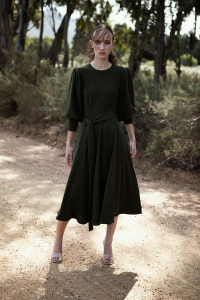 Edith Dress in Olive