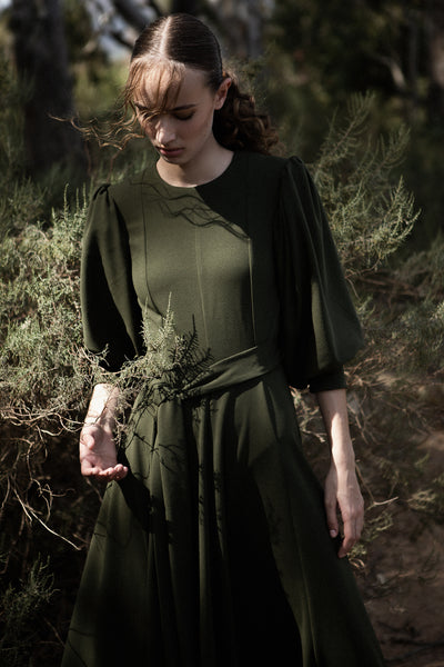 Edith Dress in Olive