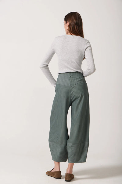 Sloane Barrel Leg Pants - Eucalyptus
