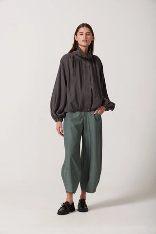 Sloane Barrel Leg Pants - Eucalyptus