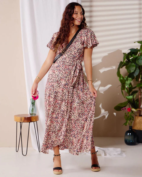 Bonny - Sweet Fields: Maxi Wrap dress