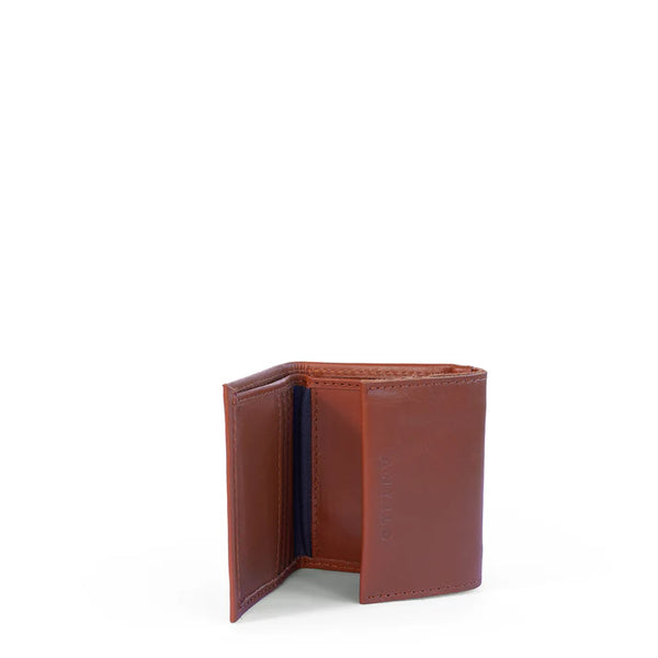 Billie Leather Small Trifold Wallet - Cider Tan