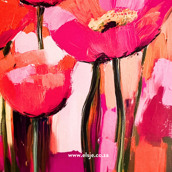 A5 Notebook - Bold Poppies