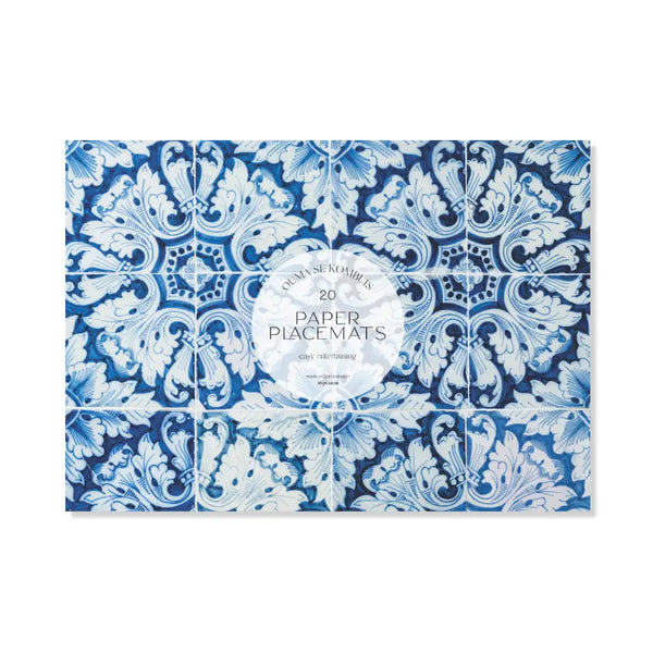 Paper Placemats - Ouma se Blou Kombuis