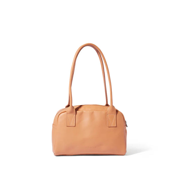 Meadow Leather Bowler Bag - Almond Tan