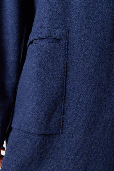 Jolie Cardi Coat in Navy Melange