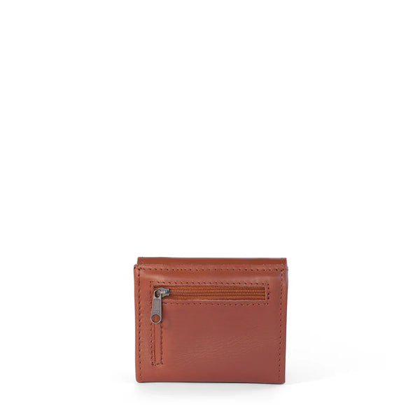 Billie Leather Small Trifold Wallet - Cider Tan