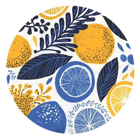Round Paper Placemats - Squeeze the Day
