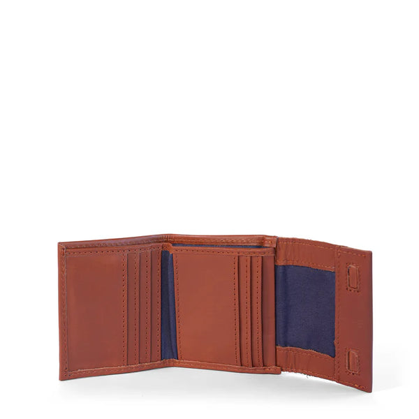 Billie Leather Small Trifold Wallet - Cider Tan